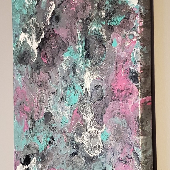 Acrylic Fluid Art on Canvas - Picture 2 of 3